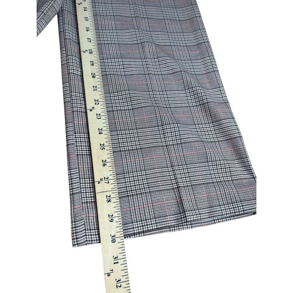 Loft Peyton Trouser in Plaid Womens High-Waist Wide Leg Pants Size 4 - Picture 10 of 16